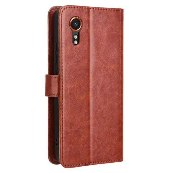 EIDERWOOD Samsung Galaxy Xcover 7 Blankt Læder Cover m. Pung & Strop - Brun Sale