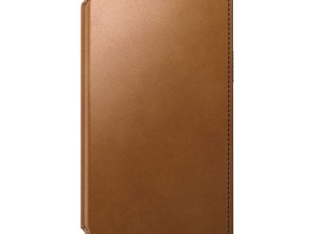 Nomad iPhone 15 Pro Max Modern Leather Folio Cover - MagSafe Kompatibel - Tan Online Sale