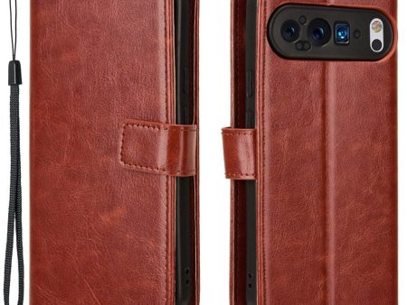 EIDERWOOD Google Pixel 9   9 Pro Blankt Læder Cover m. Pung & Strop - Brun Online Sale