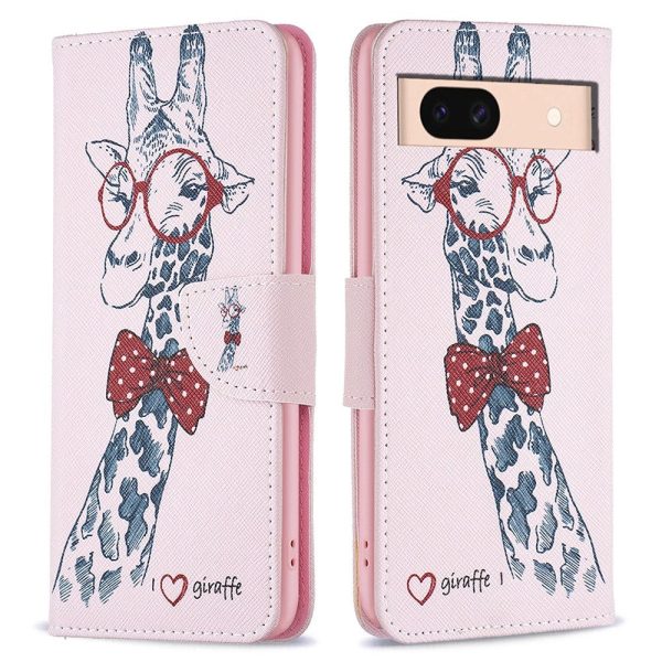 EIDERWOOD Google Pixel 8a Læder Cover m. Pung & Print - Giraf Discount