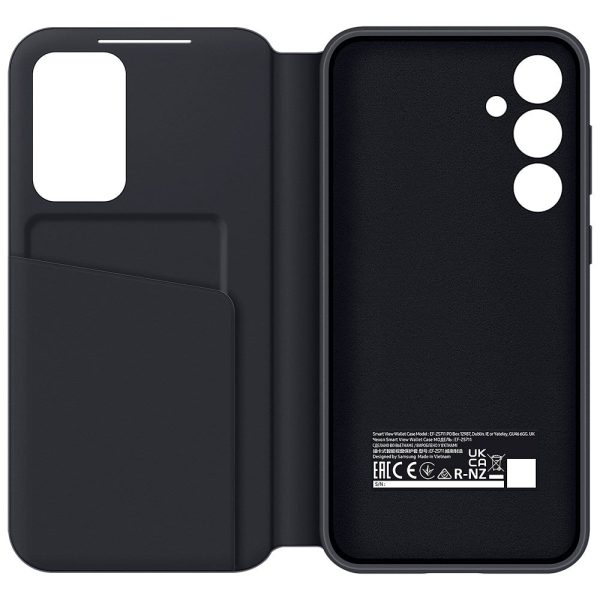 Original Samsung Galaxy S23 FE Smart View Cover m. Pung - Sort (EF-ZS711CBEGWW) Online Hot Sale