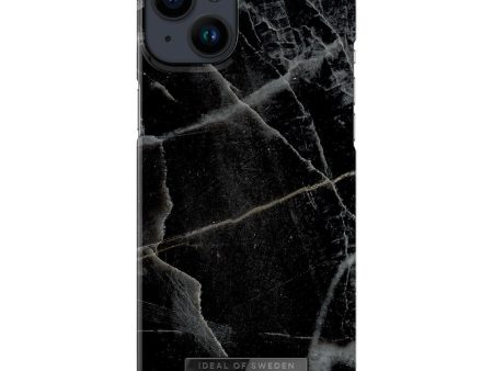 Ideal Of Sweden iPhone 14 Plus Fashion Case - Black Thunder Marble (DEMO) Online Hot Sale