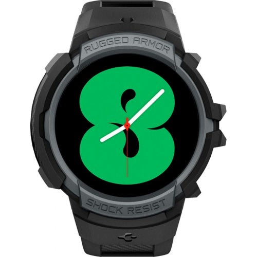 Samsung Galaxy Watch 4 (44mm) SPIGEN Rugged Armor Pro Case - TPU Cover inkl. Rem - Kul Grå (DEMO) Hot on Sale