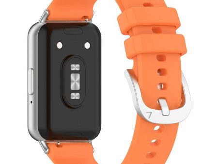 Samsung Galaxy Fit3 Smartwatch Silikone Rem - Orange Hot on Sale