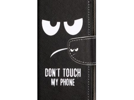 EIDERWOOD Motorola Moto G24 Power Læder Cover m. Pung & Print -  Don t Touch My Phone  For Discount