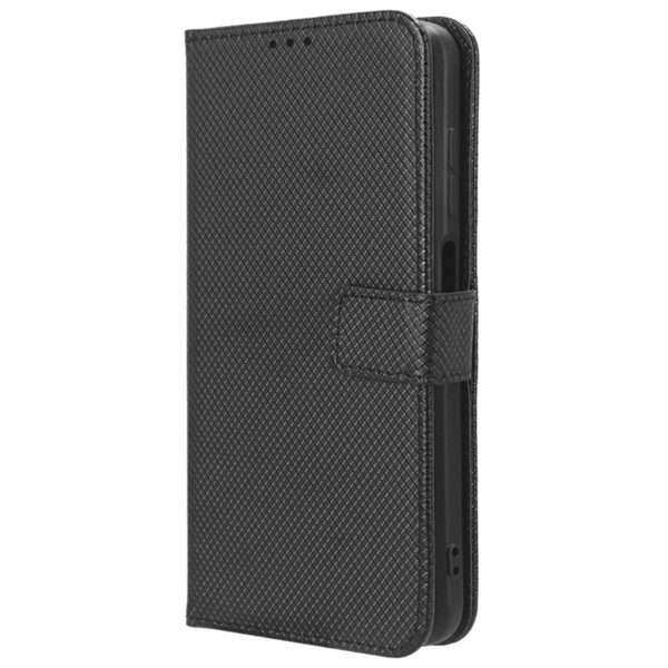 EIDERWOOD Motorola Moto G04   G24   G24 Power Læder Cover m. Strop & Tekstur - Sort Hot on Sale