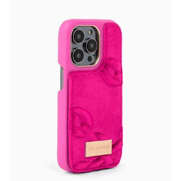 Ideal Of Sweden iPhone 14 Pro Fashion Case Atelier - Velour Hyper Pink (DEMO) Online Sale