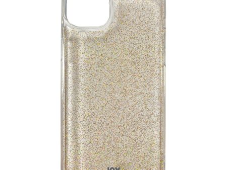 iPhone 15 Plus Joy Case Hybrid Glitter Cover - Gennemsigtig   Guld Supply