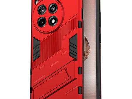 EIDERWOOD OnePlus 12R Hybrid Håndværker Cover m. Kickstand - Rød Discount