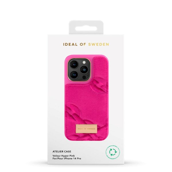 Ideal Of Sweden iPhone 14 Pro Fashion Case Atelier - Velour Hyper Pink (DEMO) Online Sale