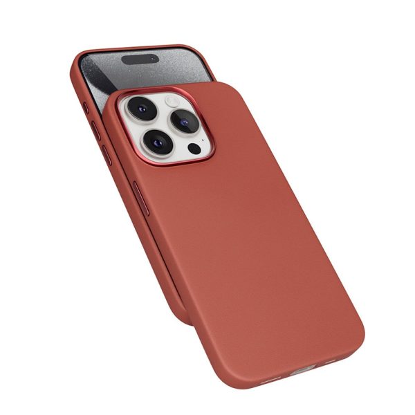 Epico iPhone 15 Pro Mag+ Leather Case - MagSafe Kompatibel - Brun Fashion