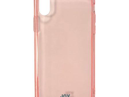 iPhone X   Xs Joy Case Fleksibelt Plastik Cover - Gennemsigtig   Pink Fashion