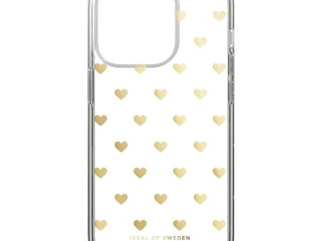 iDeal Of Sweden iPhone 14 Pro Clear Case - Golden Hearts Online Hot Sale