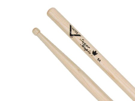 Vater VSM8AW Sugar Maple 8A Wood Tip Drumsticks Online Sale