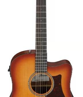 Ibanez AAD50CELBS Advanced Acoustic-electric Guitar (Light Brown Sunburst Open Pore) Supply