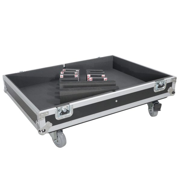 ProX XS-2X241817W Universal Speaker Monitors Stage w Casters and Removable Lid Case Supply