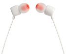 JBL T110 In-Ear Headphones (White) Hot on Sale