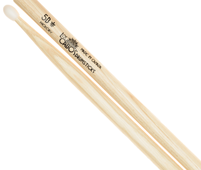 Los Cabos LCD5BHN White Hickory Nylon-Tipped 5B Drumstick Sale