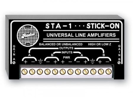 RDL STA-1 Dual Balanced Unbalanced line Amplifier For Sale