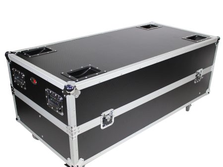 ProX X-RCF-NXL44AX2W Flight Case for 2 RCF NXL44-A Active 2 Way Column Array w 4 Inch Wheels Online Hot Sale