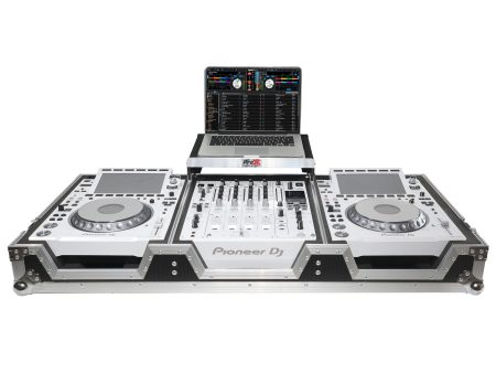 ProX XS-CDM3000WLT Flight Case DJ Coffin for Pioneer Mixer DJM-900NXS2 and 2 CDJ-3000 W-Wheels and Laptop Shelf on Sale