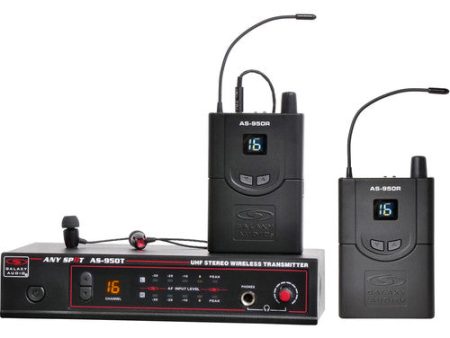 Galaxy Audio AS-950-2N Wireless In-Ear Twin Pack Monitor System (N: 518 to 542 MHz) on Sale