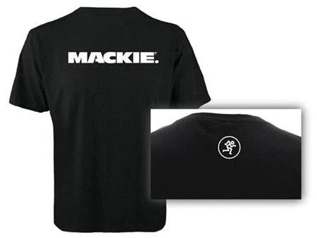 Mackie T-Shirt Plain Black w  White Logo - Large Supply