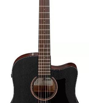 Ibanez AAD190CEWKH Advanced Acoustic-Electric Guitar (Weathered Black) Supply