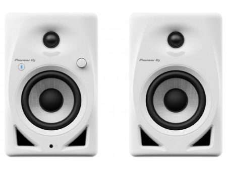 Pioneer DJ DM-40D-BT-W 4  Desktop Monitor System With Bluetooth (White) For Discount