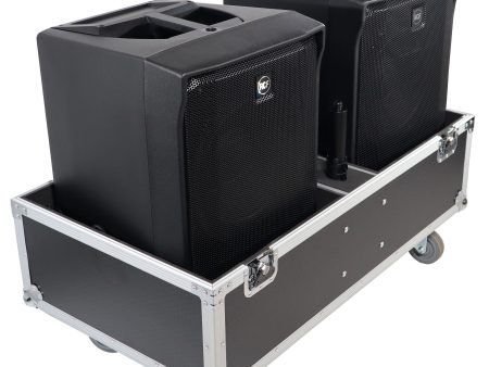 ProX X-RCF-EVOX8J8X2W ATA Style Flight-Road Case For RCF EVOX 8 J8 JMIX8 Speaker Array System Fits Two Speakers and Subs Discount