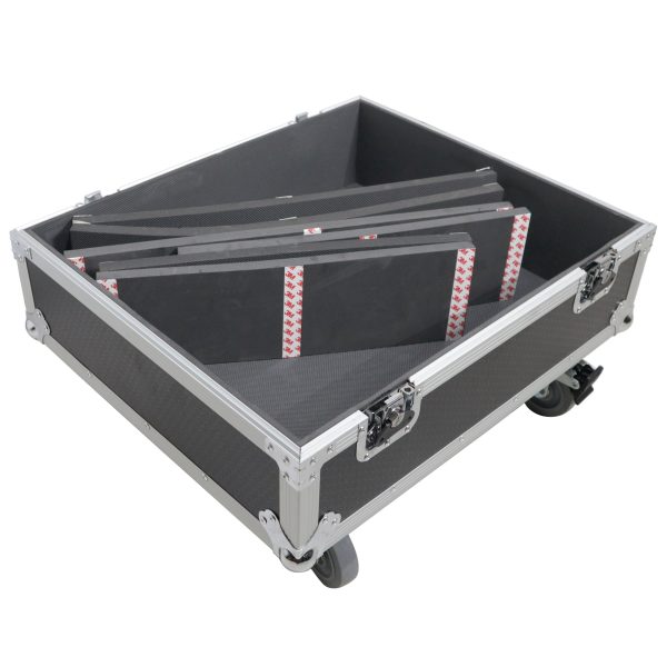 ProX XS-252521SPW Subwoofer Speaker Flight Case w Casters Interior Fashion