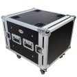 ProX T-8RSP 8U Space Shockproof Amp Rack ATA Flight Case 20 In Depth Supply