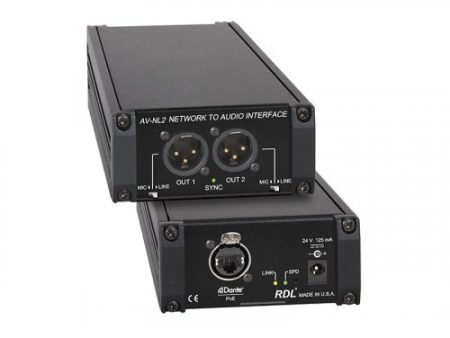 RDL AV-NL2 Dante to Audio Interface Fashion