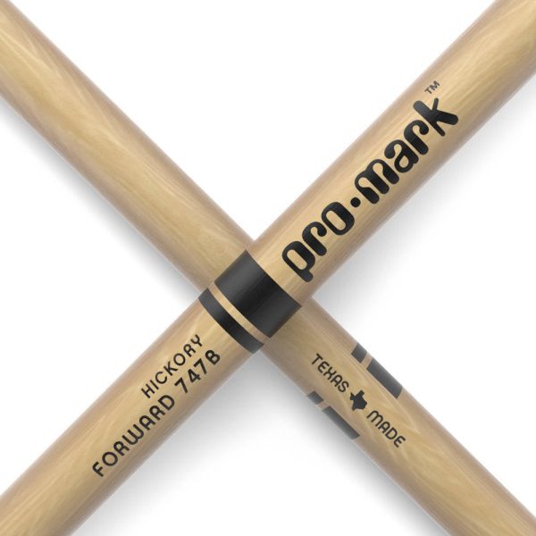 Pro-Mark TX747BW Hickory 747B   Super Rock   Wood Tip Drumstick Online now