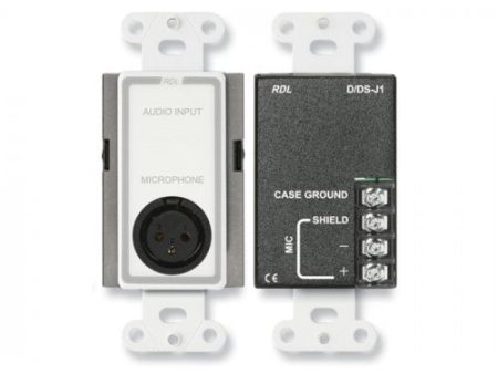 RDL D-J1 Microphone Input Wall Plate Supply