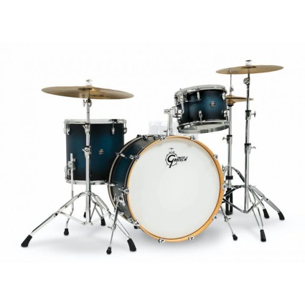 Gretsch Drums RN2-R643-SABB Renown 3-Piece (24 13 16) Shell Pack (Satin Antique Blue Burst) on Sale