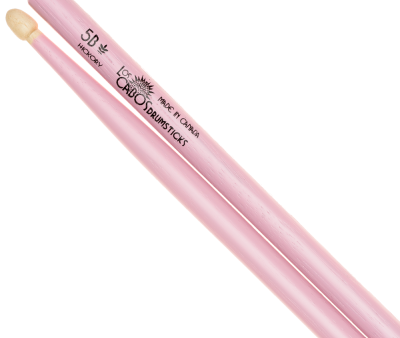 Los Cabos Drumsticks 5B Hickory Drumsticks (Pink) Online Hot Sale