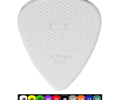 Cat s Tongue J-CT38 10 Grip Brain Picks - 10 Pack (.038 White) Fashion