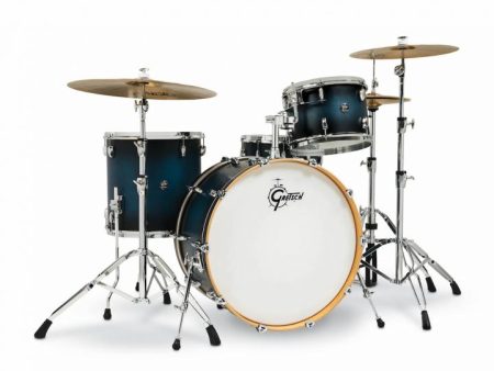 Gretsch Drums RN2-R644-SABB 4-Piece (24 13 16 14) Shell Pack (Satin Antique Blue Burst) For Discount