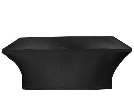 ProX X-ST4BL 4 Ft. Open Back Spandex Table Cover Scrim (Black) Online