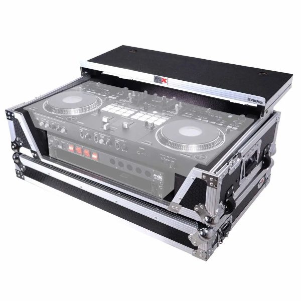 ProX XS-REV71K2U WLTLED Flight Case for Pioneer DDJ-REV7 & DDJ-1000 SRT with 2U Rackspace Laptop Shelf Wheels Online now