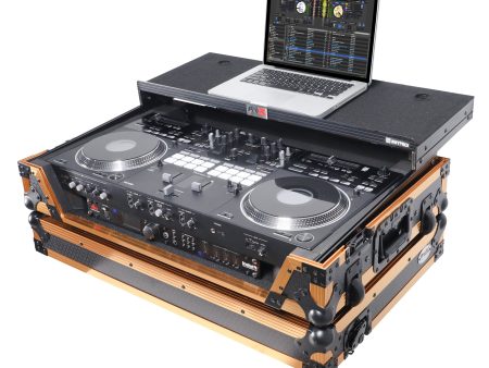 ProX XS-DDJREV7-WLT-FGLD-ATA Style Flight Case for Pioneer DDJ-REV7 (Gold Black Finish) Supply