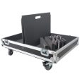 ProX XS-2X241817W Universal Speaker Monitors Stage w Casters and Removable Lid Case Supply