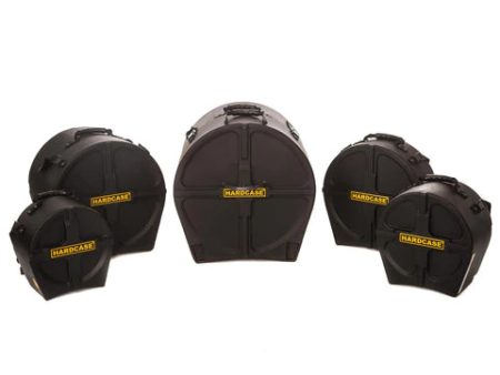 Hardcase HJAZZ 5 Piece Drum Case Set For Jazz (14  Snare Drum, 10  Tom, 12  Tom, 14  Floor Tom, 18  Bass Drum) Online