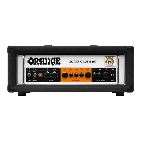 Orange SUPER-CRUSH-100-BK Guitar Amp Head (Black) Supply