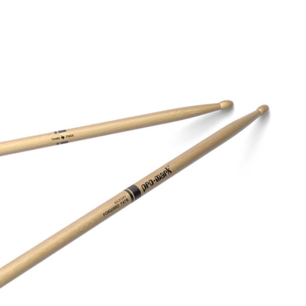 Pro-Mark TX747BW Hickory 747B   Super Rock   Wood Tip Drumstick Online now