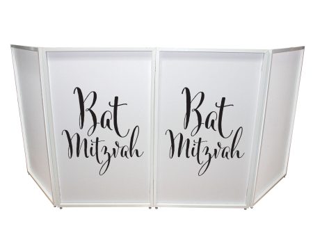 ProX XF-SBATMITZ Bat Mitzvah Facade Enhancement Scrim (Black Script on White) For Discount