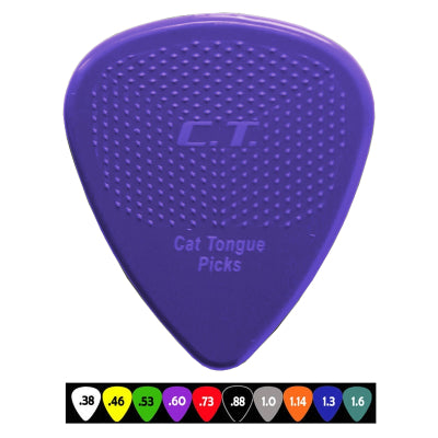 Cat s Tongue J-CT16 10 Grip Brain Picks - 10 Pack (1.6 Turquoise Blue) on Sale