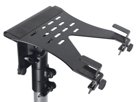 ProX X-LTF01BK Laptop Shelf Monitor VESA Arm bracket Mount fits on Speaker Stand (Black) Fashion