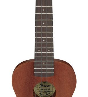 Ibanez UKC100OPN Concert Body Ukulele With Gigbag (Open Pore Natural) Sale